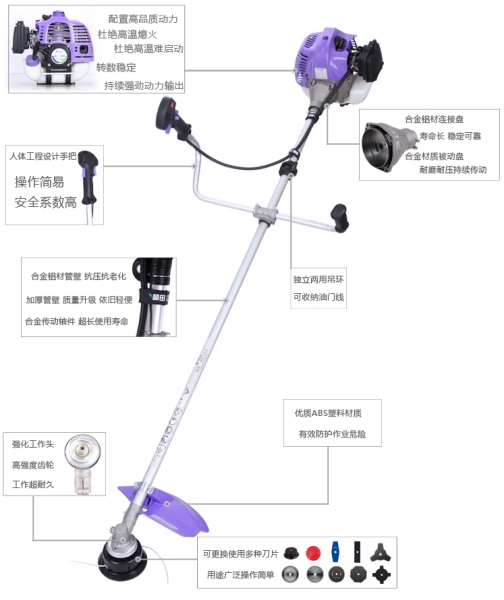 崎田QT-139側(cè)掛式割草機(jī)